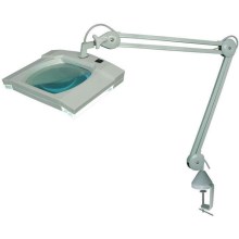 Hadex - LED Stolní lampa s lupou a klipem LED/5W/230V