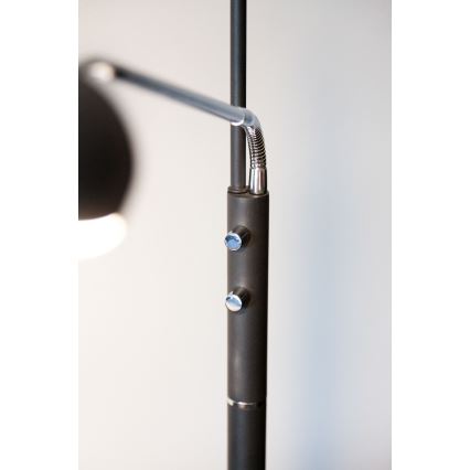 Halo Design 716067 - LED Stmívatelná stojací lampa VEGAS LED/20W/230V + LED/5W černá/lesklý chrom