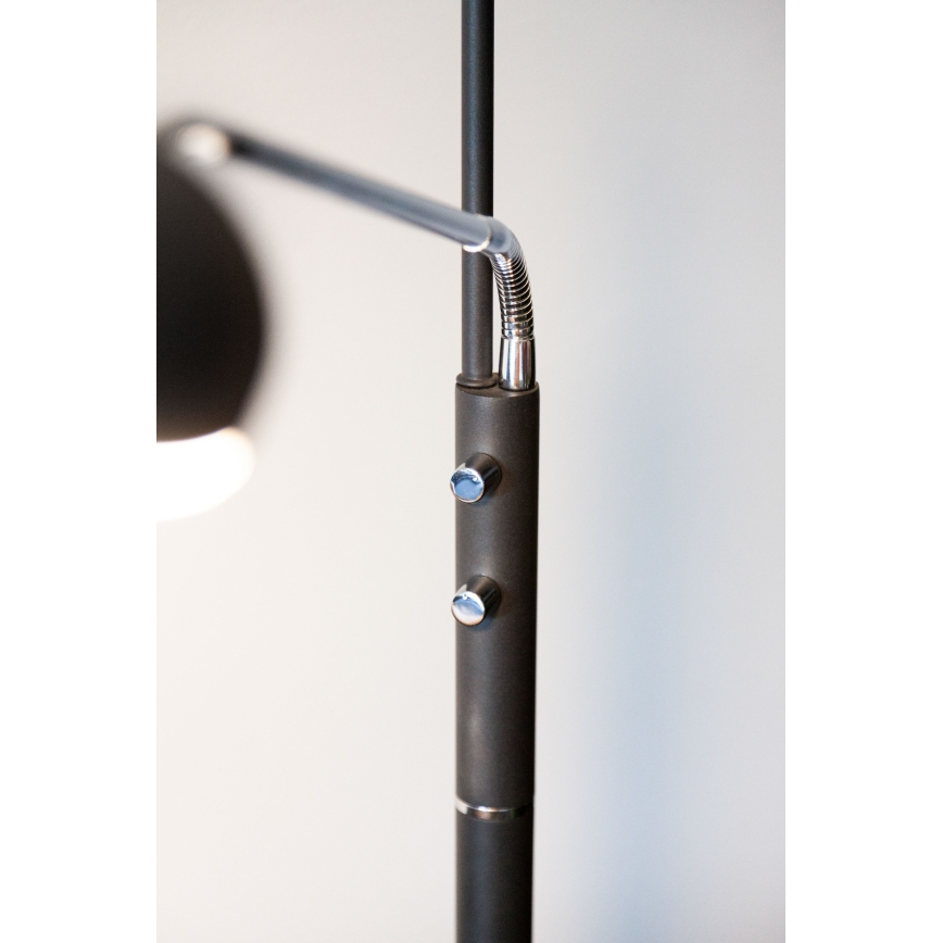 Halo Design 716067 - LED Stmívatelná stojací lampa VEGAS LED/20W/230V + LED/5W černá/lesklý chrom