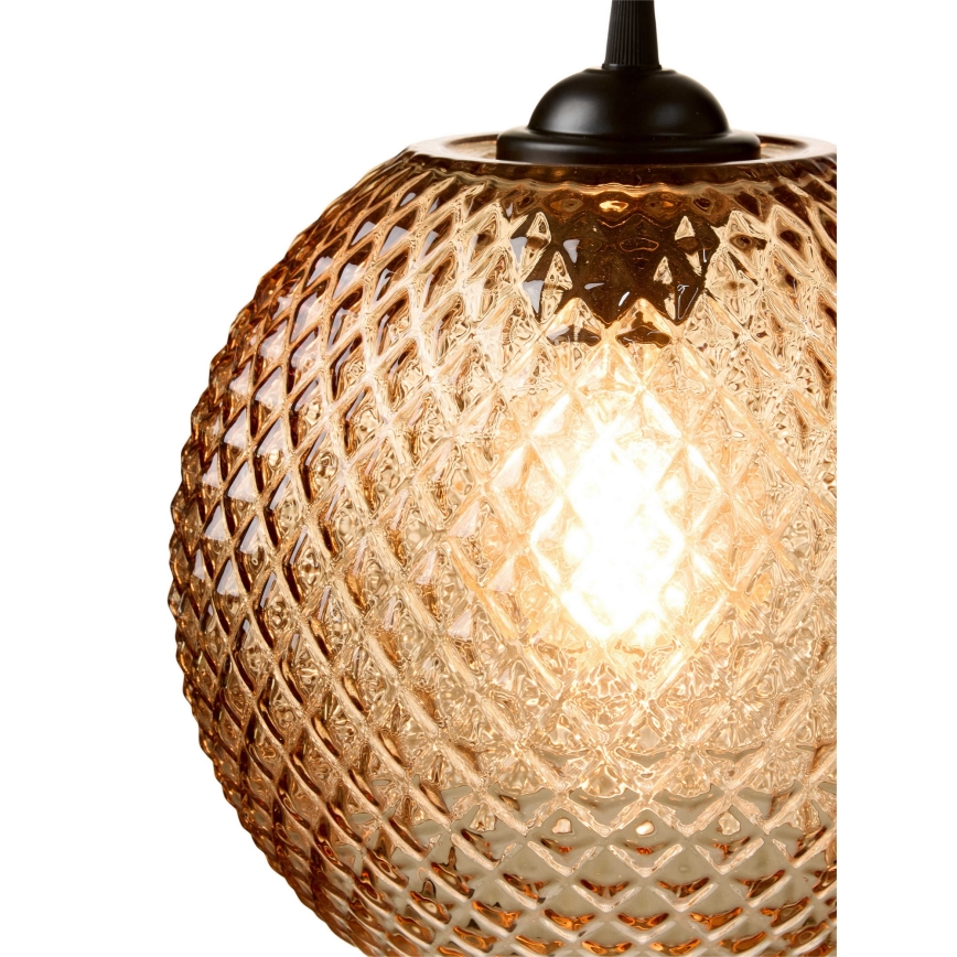 Halo Design 718368 - Lustr na lanku NOBB 1xE27/40W/230V pr. 22 cm kouřová hnědá