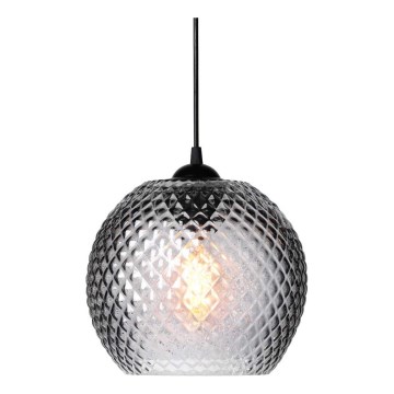 Halo Design 718443 - Lustr na lanku NOBB 1xE27/40W/230V pr. 22 cm kouřová šedá