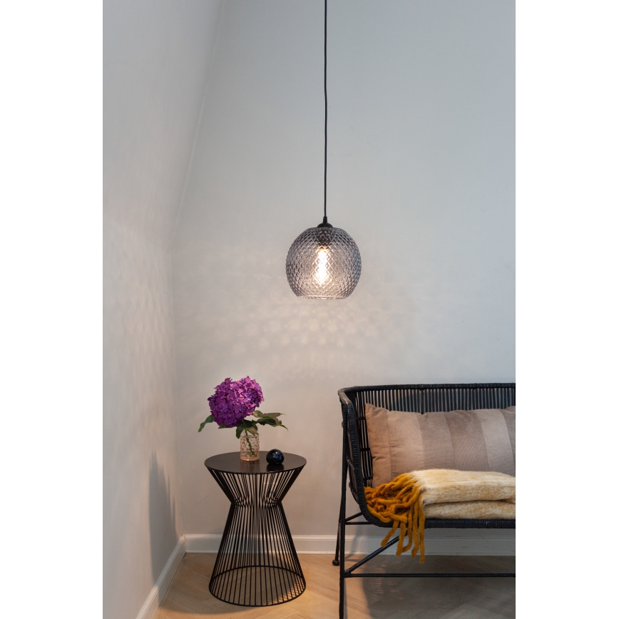 Halo Design 718443 - Lustr na lanku NOBB 1xE27/40W/230V pr. 22 cm kouřová šedá