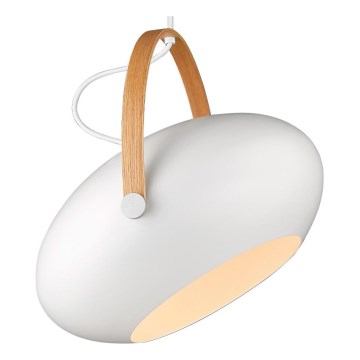 Halo Design 734375 - Lustr na lanku DC 1xE27/40W/230V pr. 40 cm bílá/dub