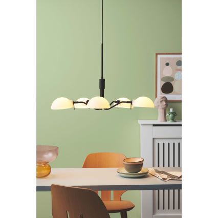Halo Design 740369 - Lustr na lanku KJOBENHAVN 5xG9/28W/230V pr. 50 cm černá