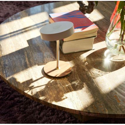 Halo Design 745760 - LED Stmívatelná nabíjecí stolní lampa ON THE MOVE LED/2,5W/4000 mAh bílá/dřevo