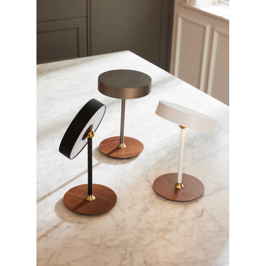 Halo Design 745760 - LED Stmívatelná nabíjecí stolní lampa ON THE MOVE LED/2,5W/4000 mAh bílá/dřevo