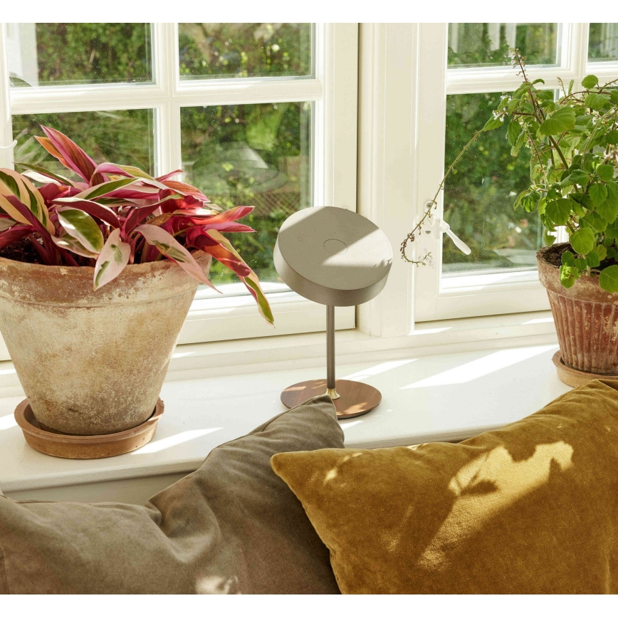 Halo Design 745760 - LED Stmívatelná nabíjecí stolní lampa ON THE MOVE LED/2,5W/4000 mAh bílá/dřevo