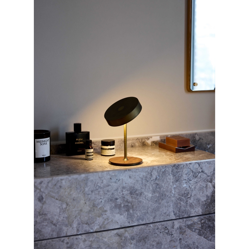 Halo Design 745784 - LED Stmívatelná nabíjecí stolní lampa ON THE MOVE LED/2,5W/4000 mAh mosaz/dřevo