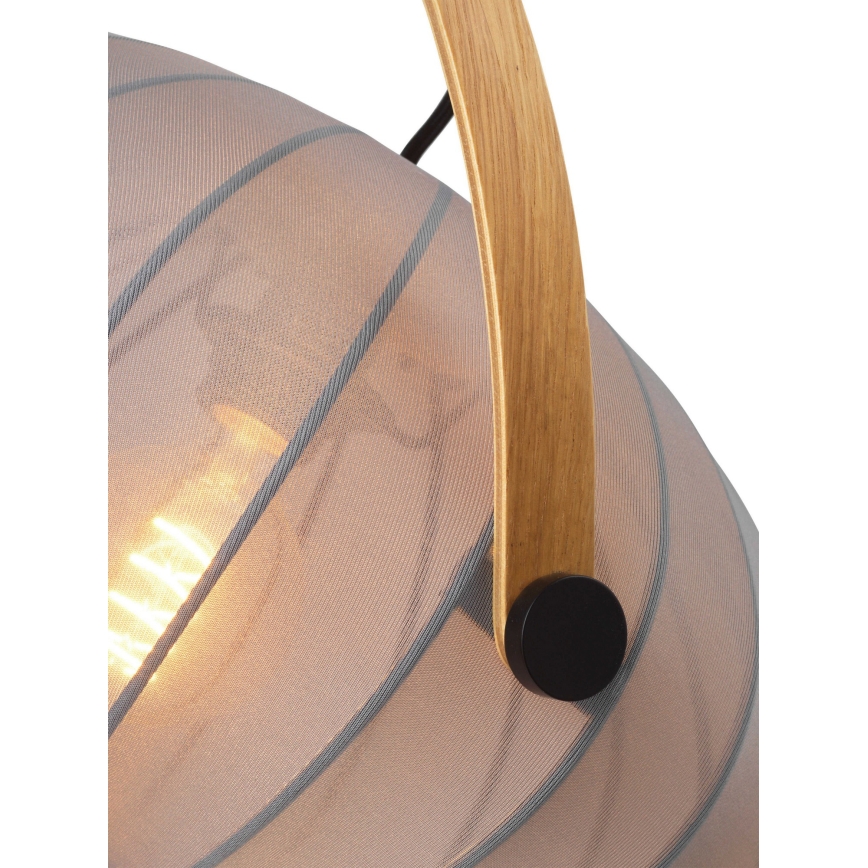 Halo Design 746354 - Lustr na lanku DC 1xE27/40W/230V pr. 40 cm šedá/dub