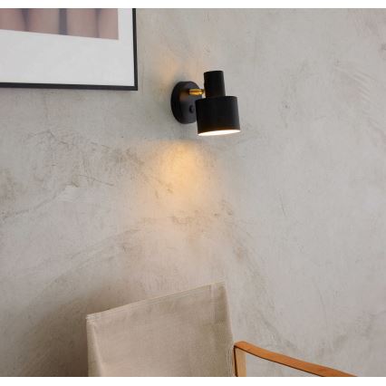 Halo Design 746880 - Nástěnné bodové svítidlo VOGUE 1xE27/40W/230V černá/mosaz