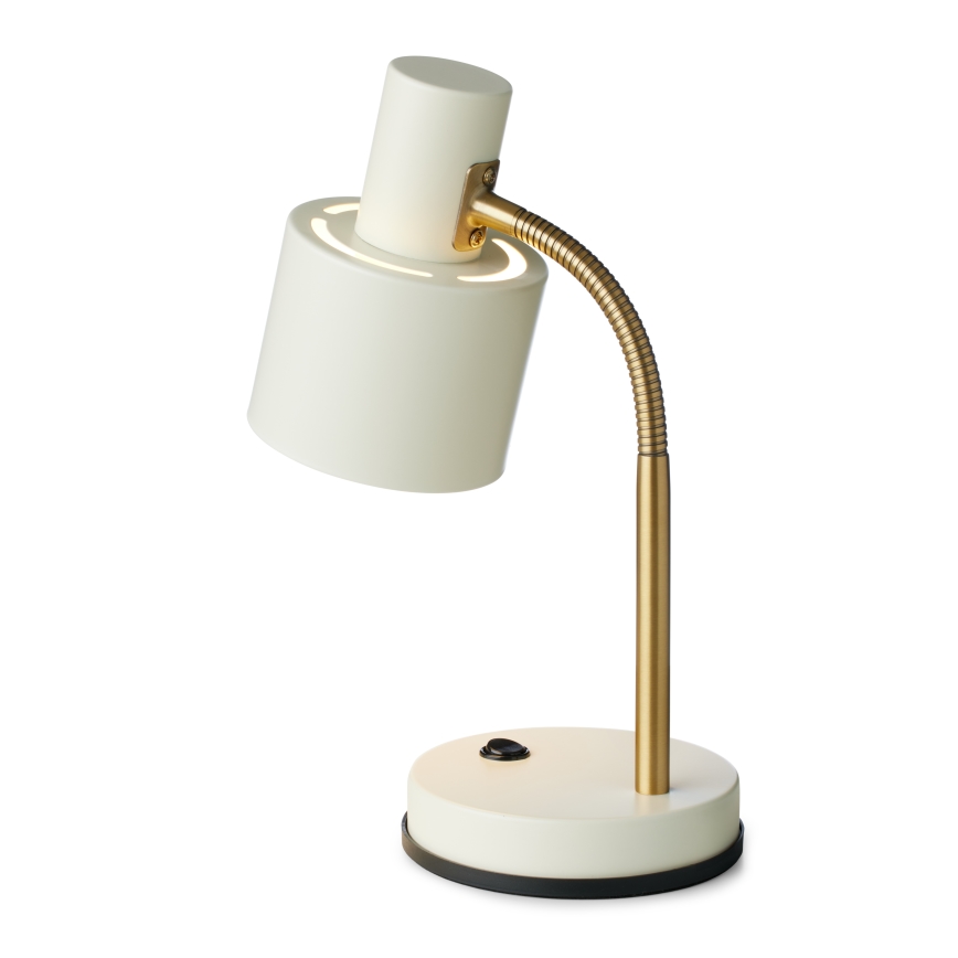 Halo Design 746910 - Stolní lampa VOGUE 1xE27/40W/230V krémová/mosaz