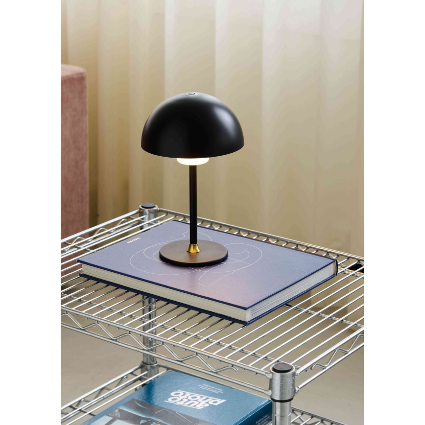 Halo Design 747573 - LED Stmívatelná nabíjecí stolní lampa MOON LIGHT LED/2,7W/2600 mAh černá