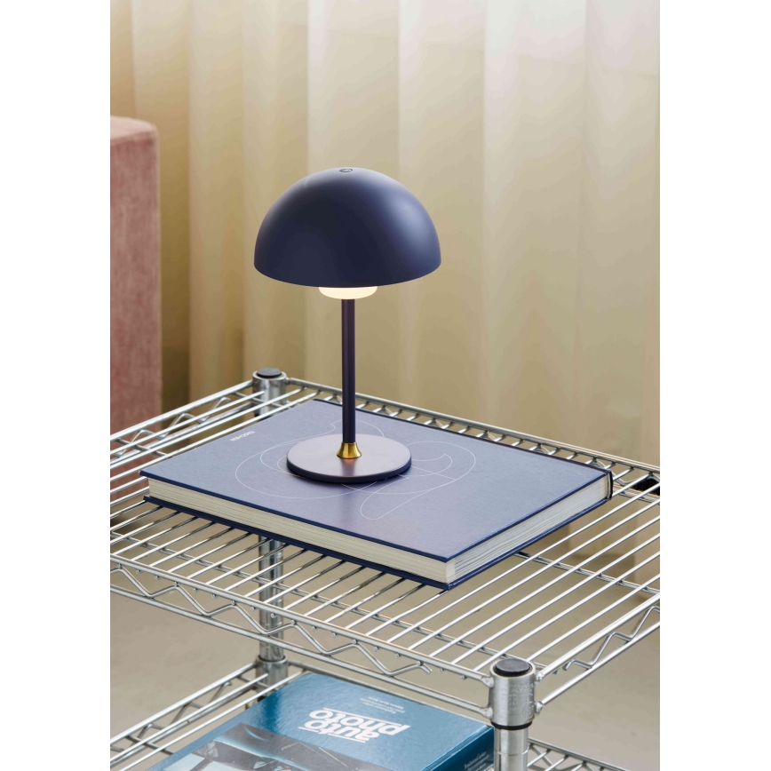 Halo Design 747603 - LED Stmívatelná nabíjecí stolní lampa MOON LIGHT LED/2,7W/2600 mAh modrá