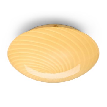 Halo Design 748693 - Stropní svítidlo CANDY 1xE27/40W/230V pr. 30 cm béžová/mosaz