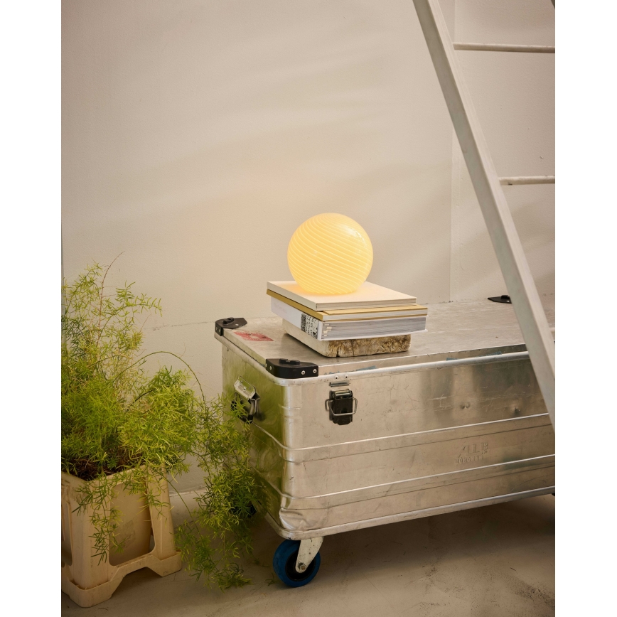 Halo Design 748808 - Stolní lampa CANDY 1xE14/25W/230V pr. 20 cm béžová