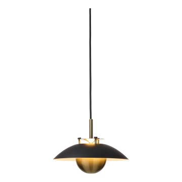 Halo Design 749034 - LED Stmívatelný lustr na lanku STEPP LED/12W/230V pr. 24 cm černá/mosaz