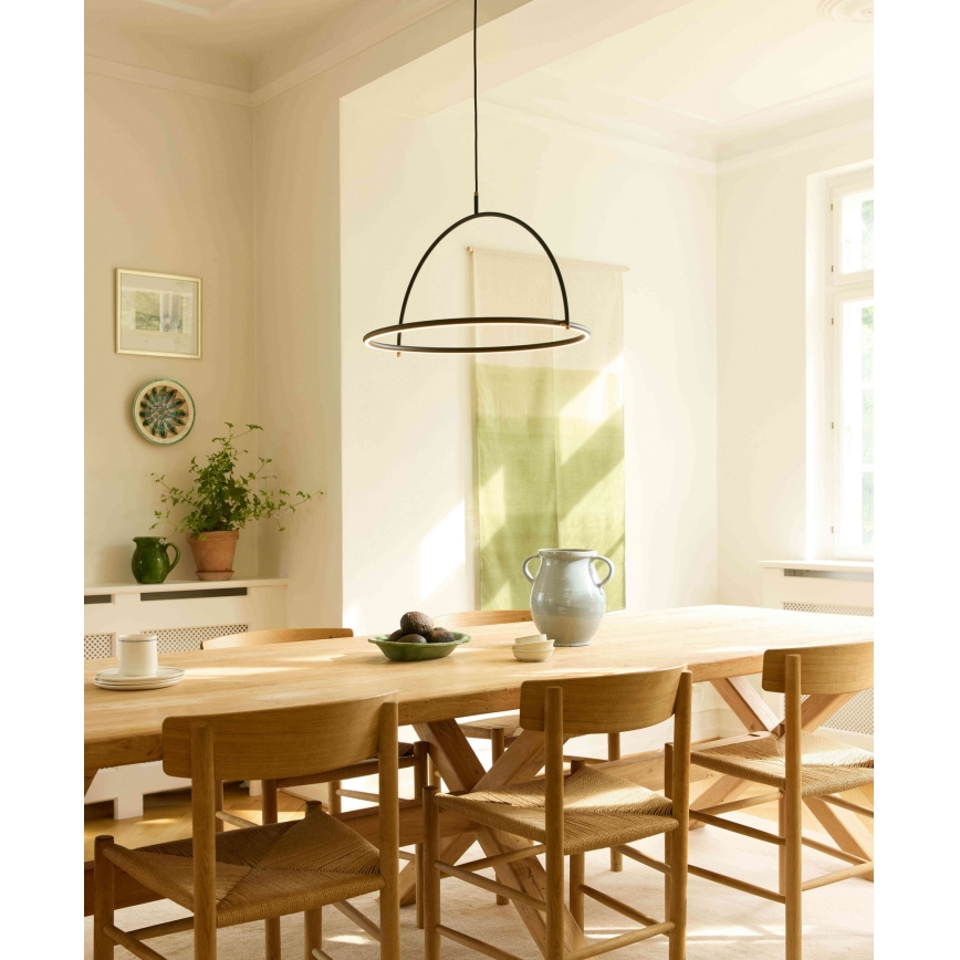 Halo Design 749546 - LED Stmívatelný lustr na lanku TILT LED/40W/230V pr. 60 cm černá