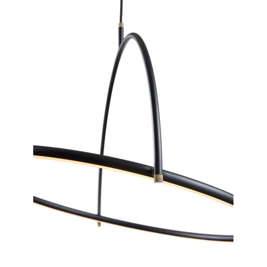Halo Design 749546 - LED Stmívatelný lustr na lanku TILT LED/40W/230V pr. 60 cm černá