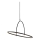 Halo Design 749546 - LED Stmívatelný lustr na lanku TILT LED/40W/230V pr. 60 cm černá