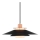 Halo Design 990785 - Lustr na lanku RIVOLI 1xE27/40W/230V pr. 40 cm černá/měděná