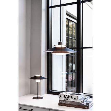 Halo Design 990785 - Lustr na lanku RIVOLI 1xE27/40W/230V pr. 40 cm černá/měděná