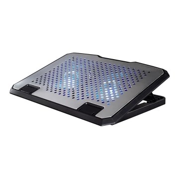 Hama - Chladící podložka pro notebook 2x ventilátor USB matný chrom