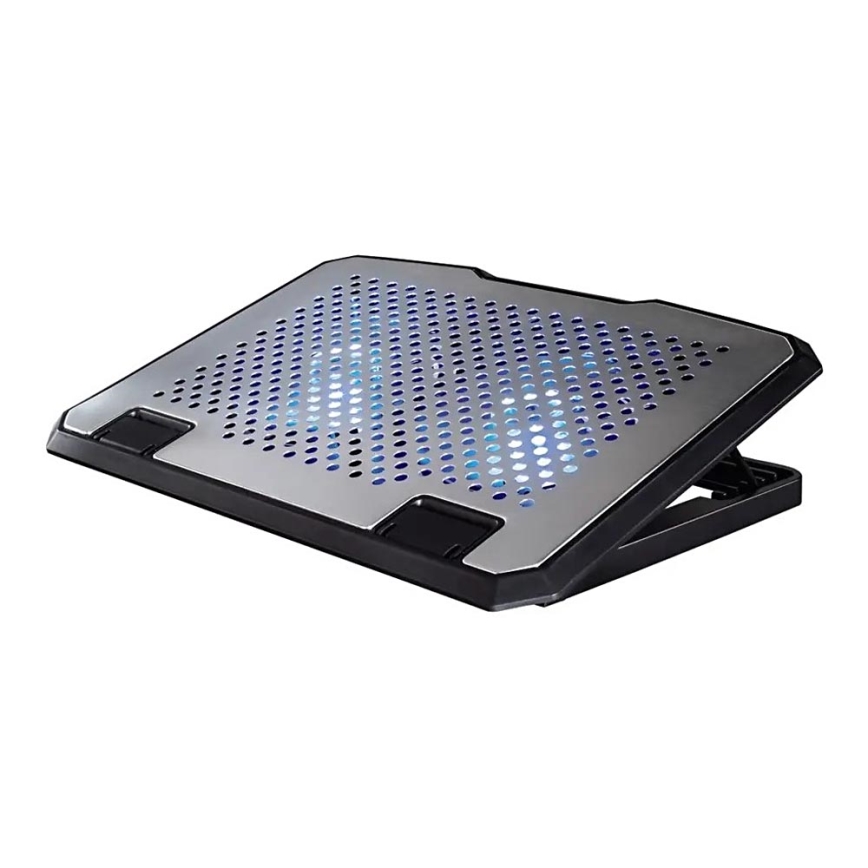 Hama - Chladící podložka pro notebook 2x ventilátor USB matný chrom