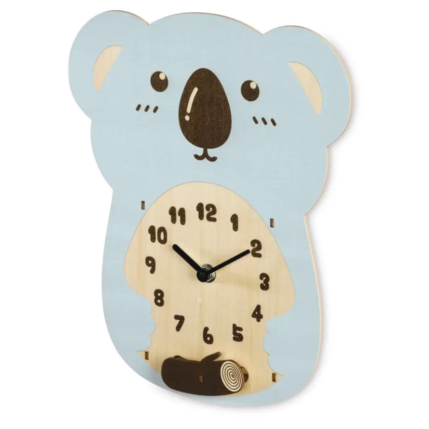 Hama - Dětské nástěnné hodiny 1xAA koala