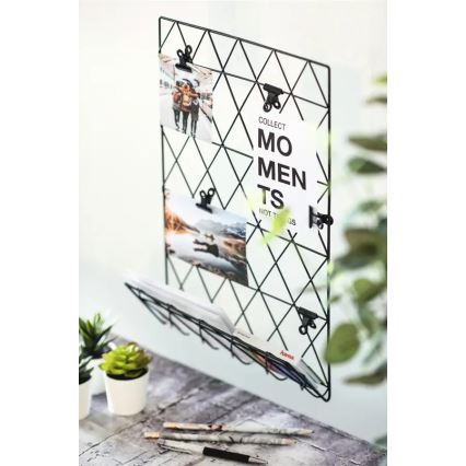 Hama - Kovová foto nástěnka 30x45 cm černá