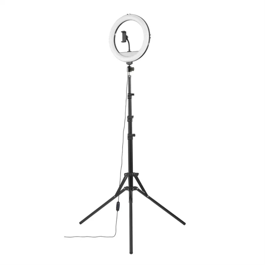 Hama - LED Stmívatelné kruhové světlo se stativem LED/10W/5V pr. 30 cm + dálkové ovládání