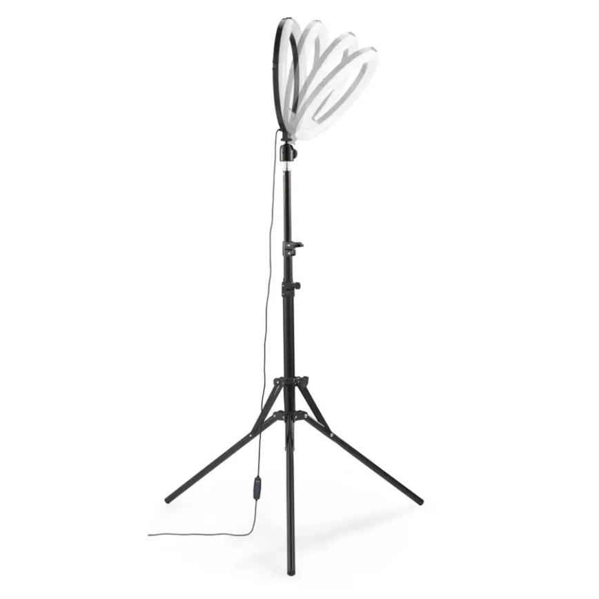 Hama - LED Stmívatelné kruhové světlo se stativem LED/10W/5V pr. 30 cm + dálkové ovládání