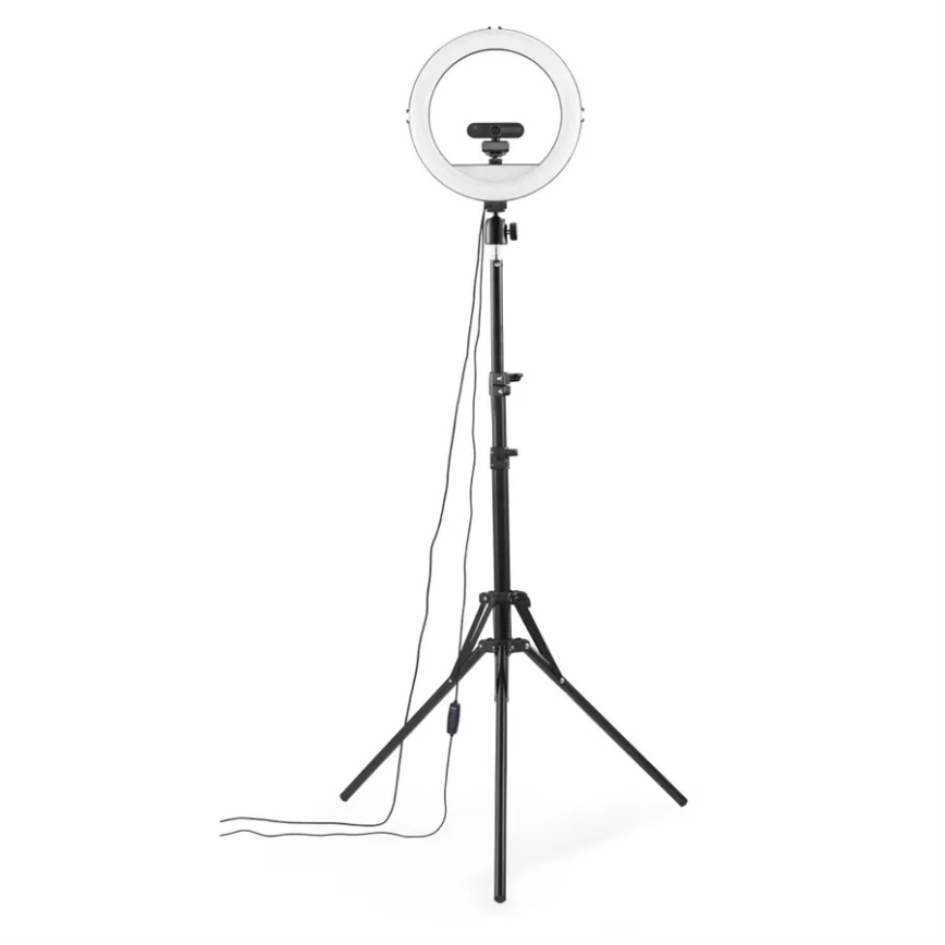 Hama - LED Stmívatelné kruhové světlo se stativem LED/10W/5V pr. 30 cm + dálkové ovládání