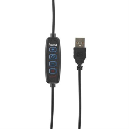 Hama - LED Stmívatelné kruhové světlo se stativem LED/10W/5V pr. 30 cm + dálkové ovládání