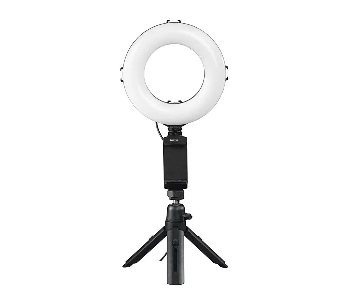 Hama Hama - LED Stmívatelné kruhové světlo se stativem LED/5,8W/5V pr. 17 cm + DO HM0127