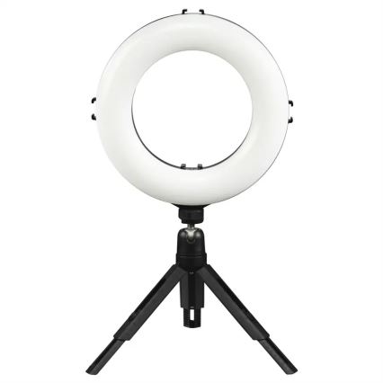 Hama - LED Stmívatelné kruhové světlo se stativem LED/7,7W/5V pr. 21 cm + dálkové ovládání