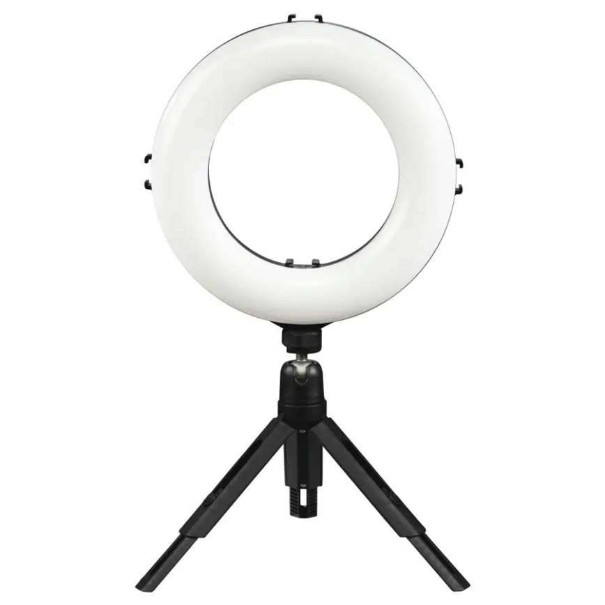 Hama - LED Stmívatelné kruhové světlo se stativem LED/7,7W/5V pr. 21 cm + dálkové ovládání