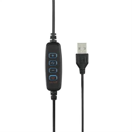 Hama - LED Stmívatelné kruhové světlo se stativem LED/9,2W/5V pr. 26,5 cm + dálkové ovládání