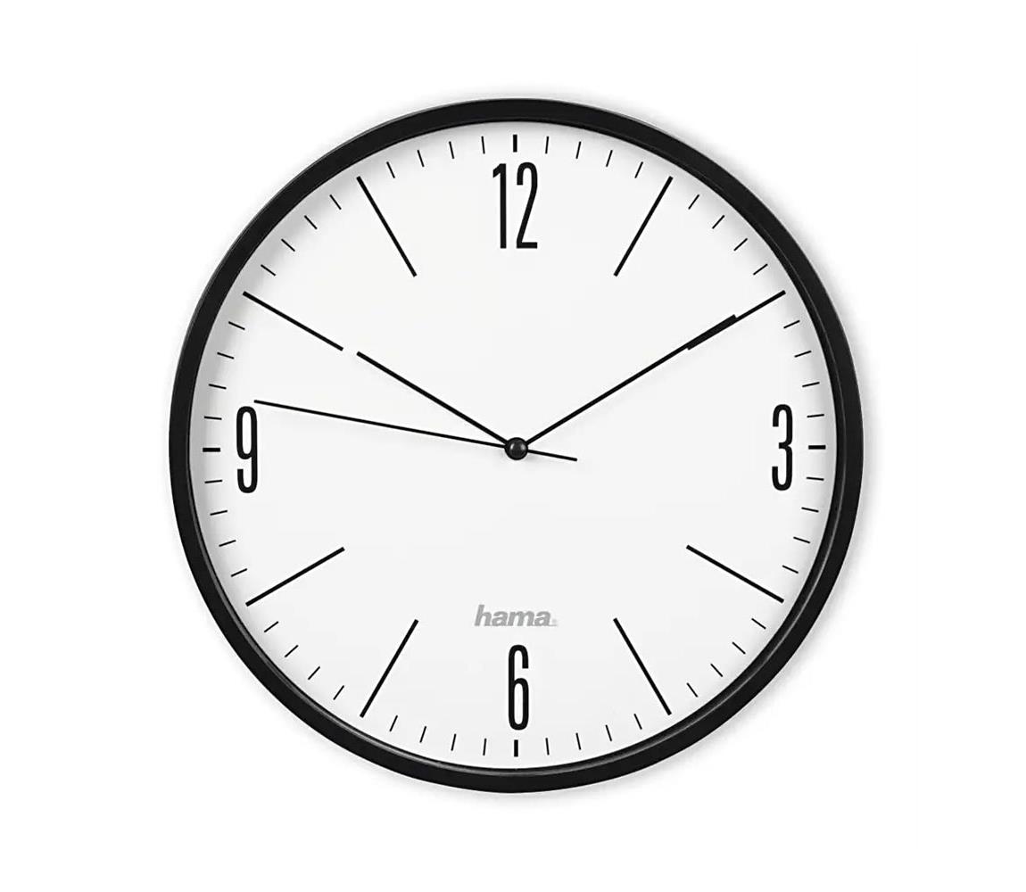 Hama Hama - Nástěnné hodiny 1xAA černá HM0098