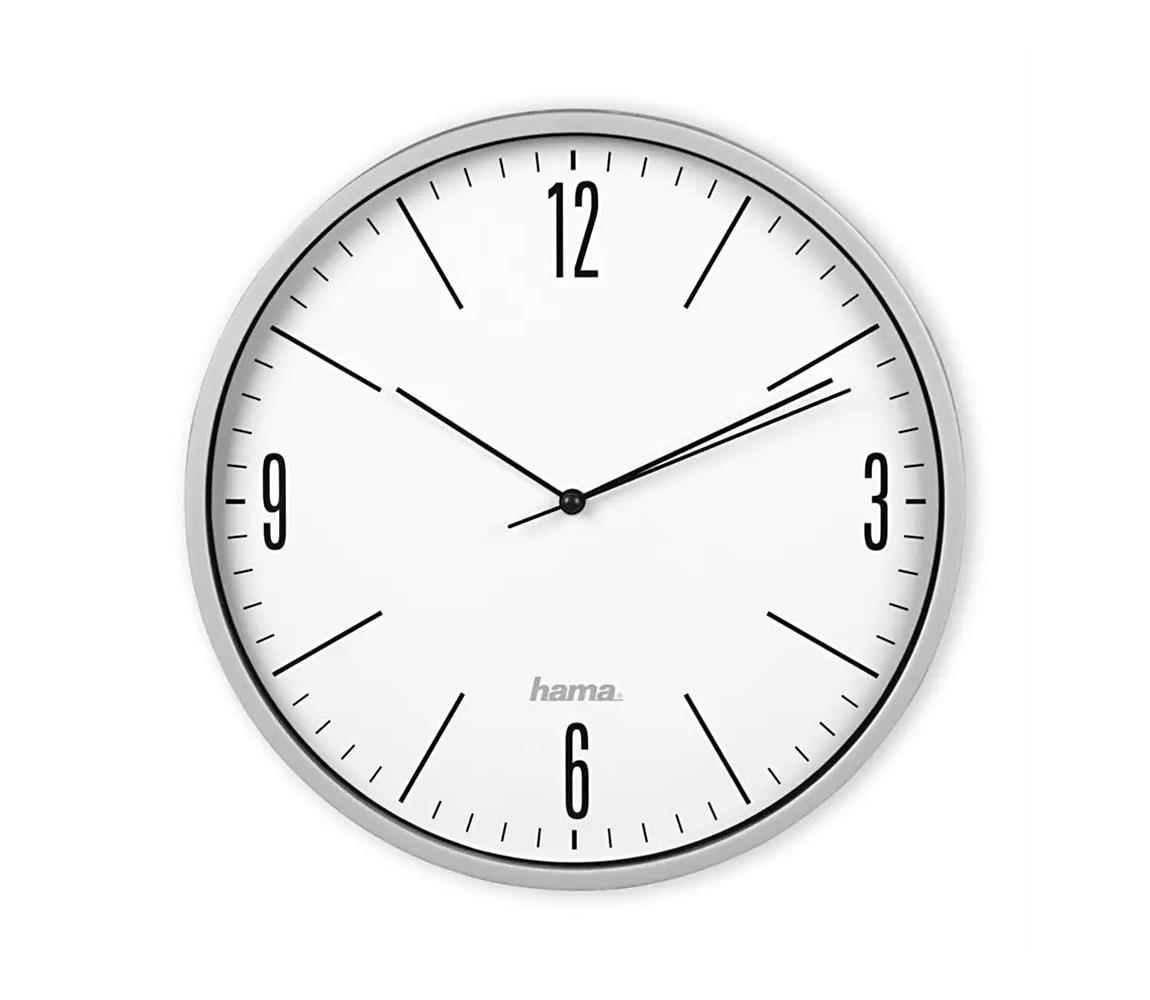 Hama Hama - Nástěnné hodiny 1xAA šedá HM0097