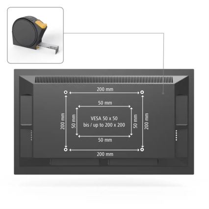 Hama - Nástěnný držák pro TV 19-37” bílá