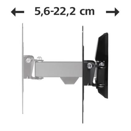 Hama - Nástěnný držák pro TV s kloubem 19-48" černá