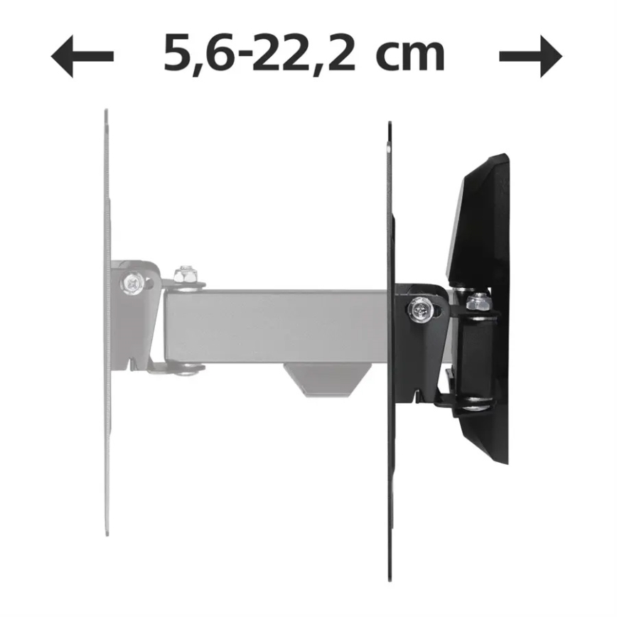 Hama - Nástěnný držák pro TV s kloubem 19-48" černá