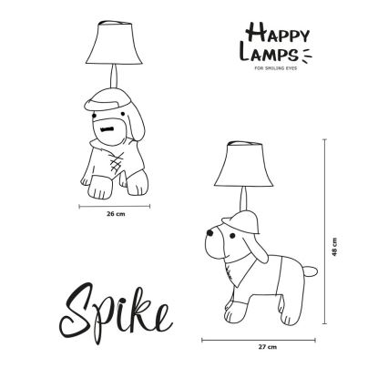 Happy Lamps - LED Dětská stolní lampa SPIKE LED/5,4W/230V lovecký pes