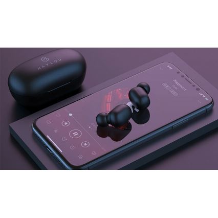 Haylou - Voděodolná bezdrátová sluchátka GT1 Pro Bluetooth černá