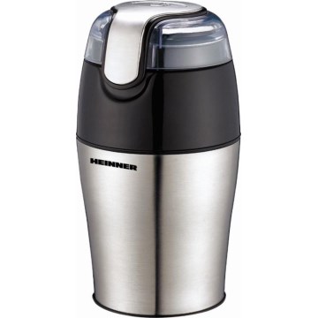 Heinner HCG-150SS - Elektrický mlýnek na zrnkovou kávu 50 g 150W/230V nerez/černá