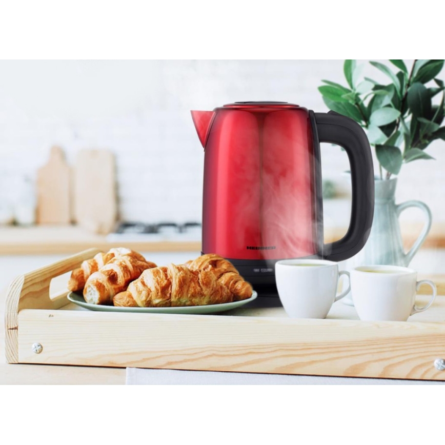 Heinner HEK-2200RDSS - Rychlovarná konvice 1,7 l 2200W/230V červená/černá