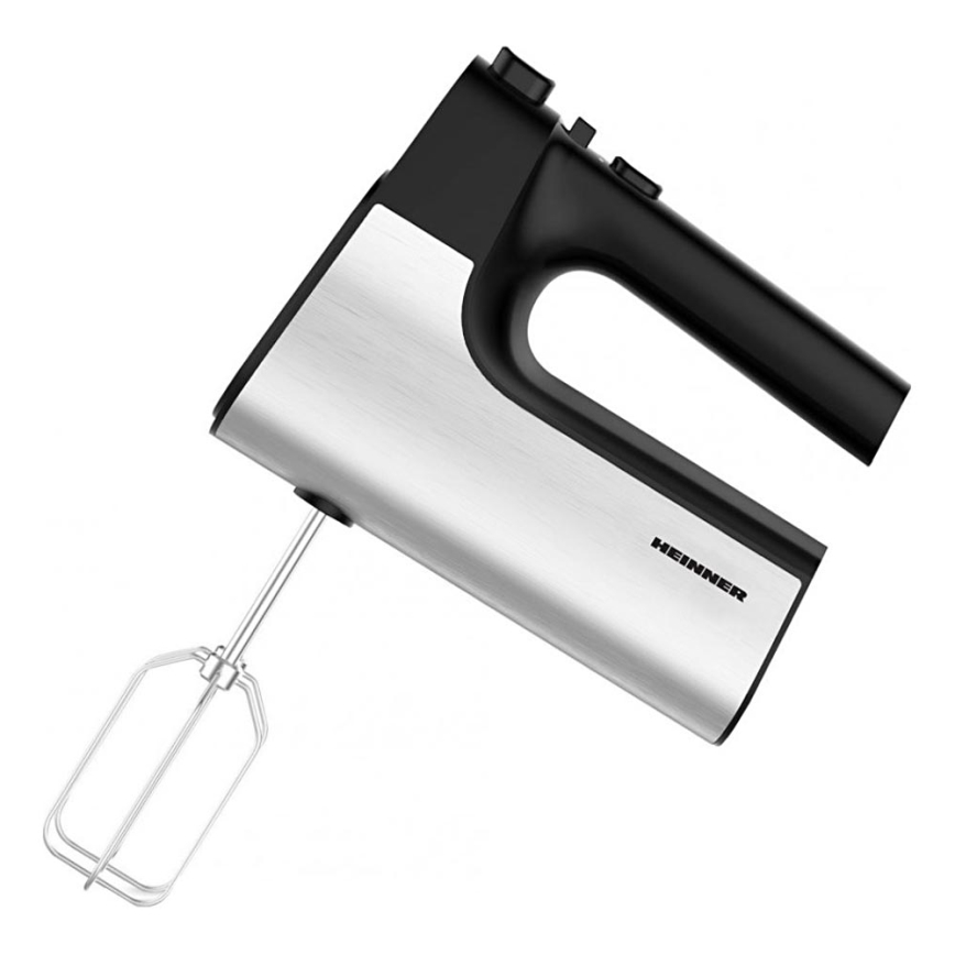 Heinner HM-500BKSS - Ruční šlehač 500W/230V matný chrom/černá