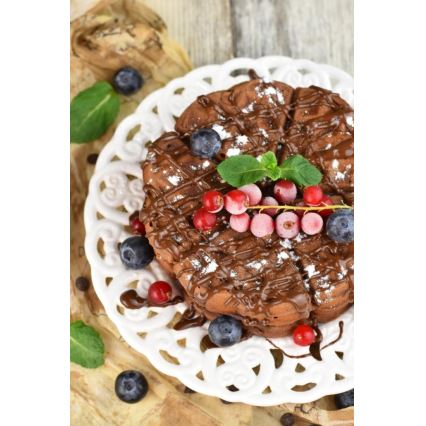 Heinner HWF-1000CR - Vaflovač 1000W/230V černá/rose gold