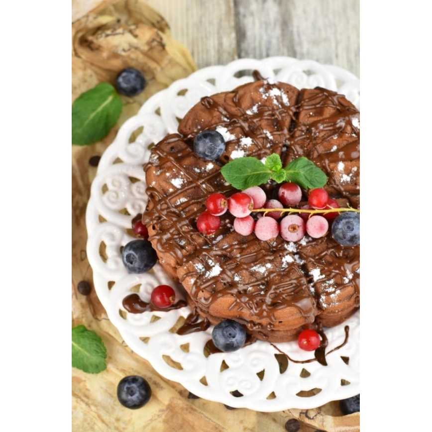 Heinner HWF-1000CR - Vaflovač 1000W/230V černá/rose gold