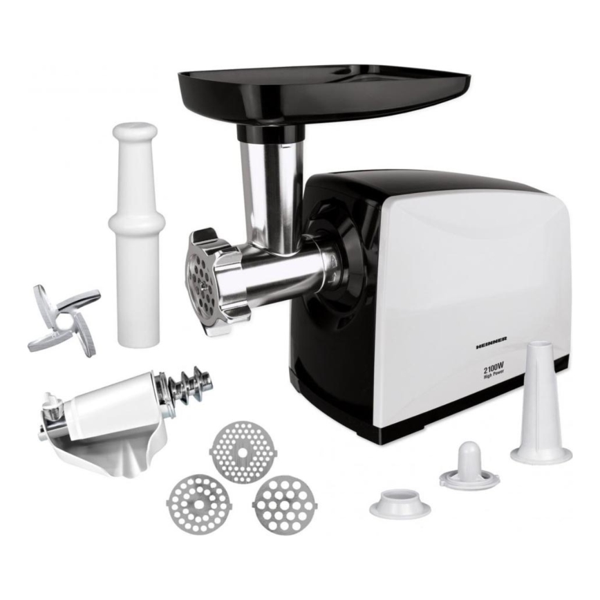 Heinner MG-2100BKWH - Mlýnek na maso 2100W/230V černá/bílá